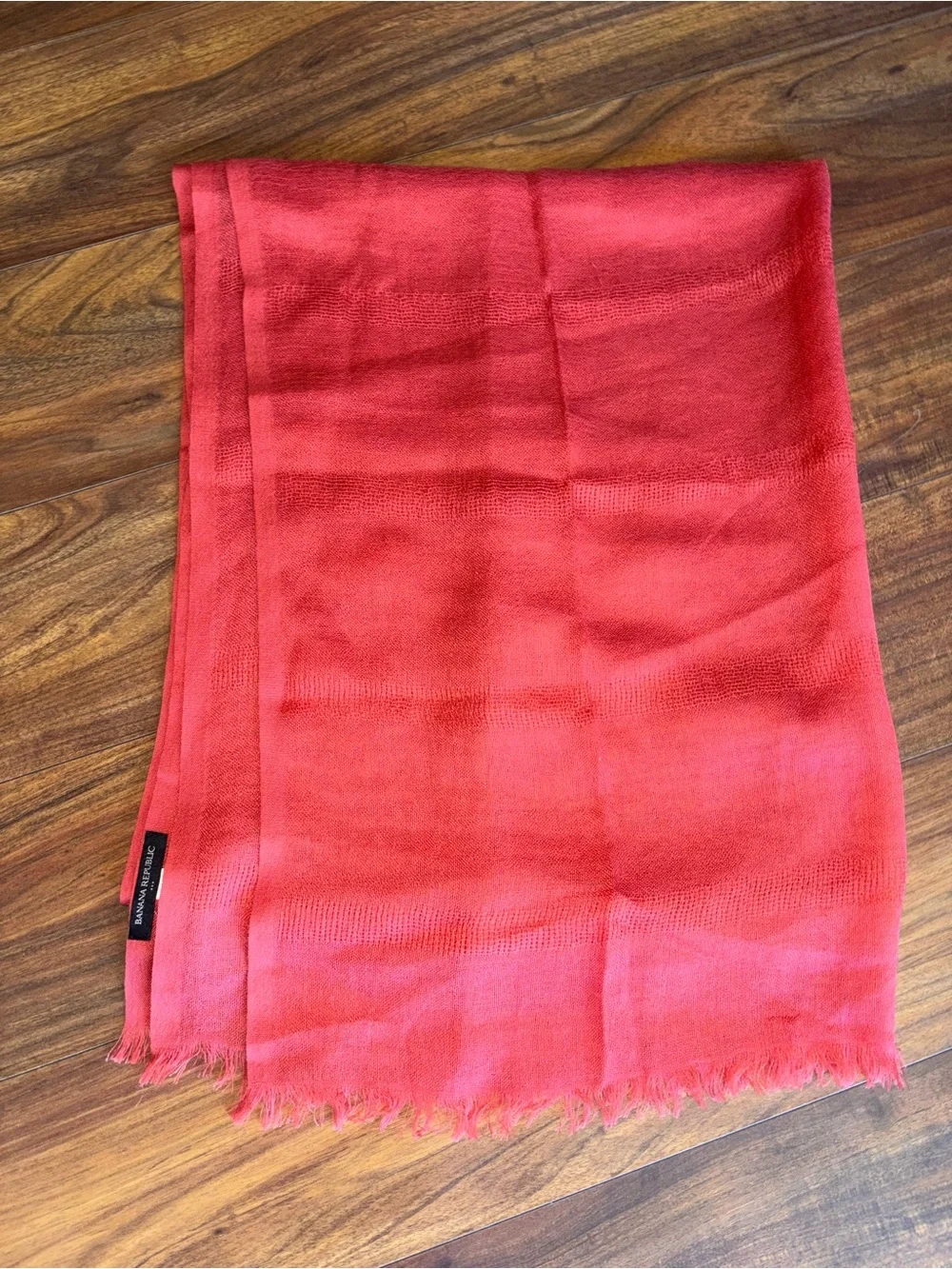 Banana Republic Pink-Red Lightweight Scarf